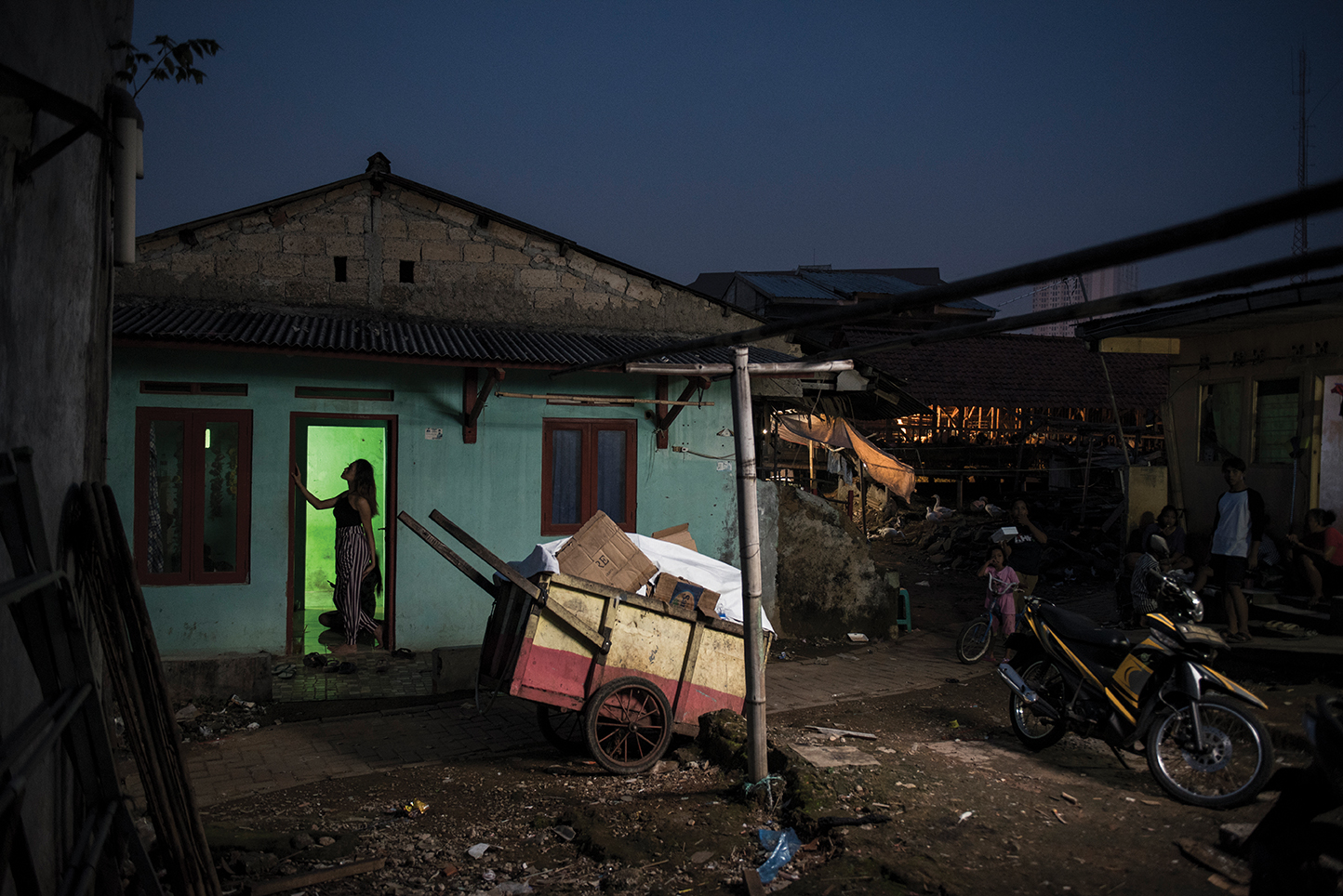 A slum area in Depok, West Java. 