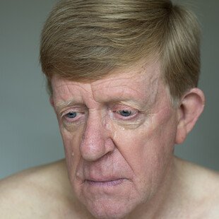 Portrait of the photographer's father, carer to his wife during her terminal illness