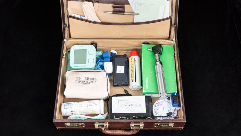 Ben's GP tools in a suitcase