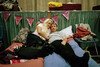 A man and woman lay on a bed in a local night shelter in Torquay.