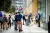 Wellcome staff attending an event at our headquarters in central London