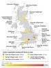 UK map showing the organisations administering the largest sums of active funding to researchers in the UK.