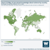 Chart 2.3: Map of perceived knowledge about science by country