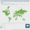 Chart 5.7 Map of proportions of people reporting vaccinating their children