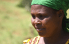 Close up of a woman's face